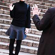 一緒にホテルを出てお見送り。 回春堂 谷九・難波店のフォト(小)